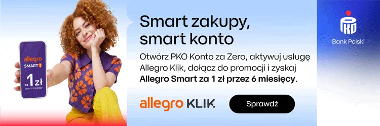 PKO Konto za Zero Promocja Allegro